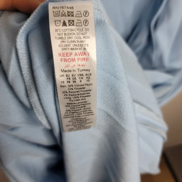 Karen MillenStructured Crepe Forever Pleated Midi Dress NWT Size 6 - Picture 8 of 8